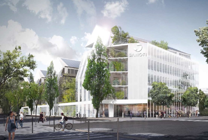 15 500 m2 à énergie positive : les nouveaux sièges mondiaux de Sanofi Pasteur et Mérial construits à Lyon par Altarea