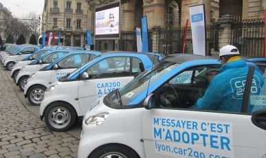 1ère ville française à l’adopter, Lyon vise avec Car2go, la même réussite que le Velo’v