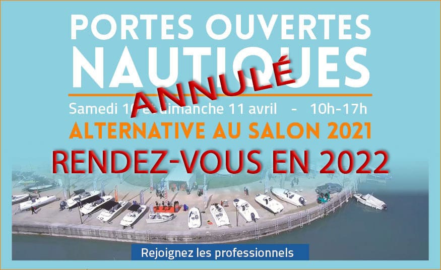 [10 & 11 avril 2021] Portes Ouvertes Nautiques annulées – Rendez-vous en 2022 !