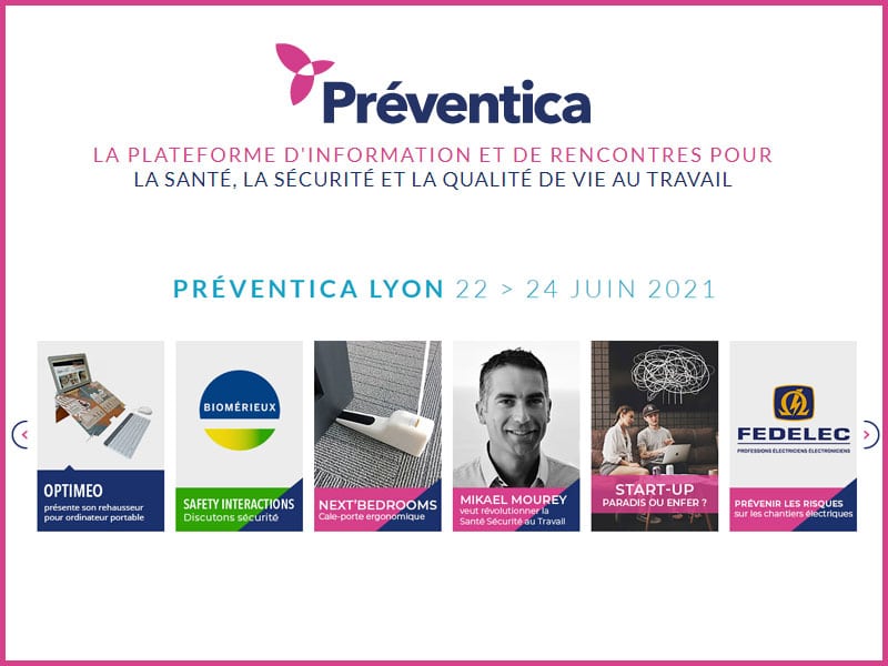 Préventica Lyon 2021 démarre demain : du 22 au 24 juin, ré-organiser la vie au travail pour réussir son entreprise de demain