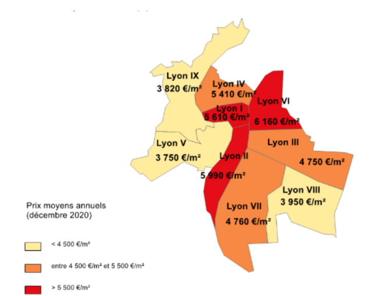 Les prix de l’immobilier continuent de grimper à Lyon : + 3,9 %