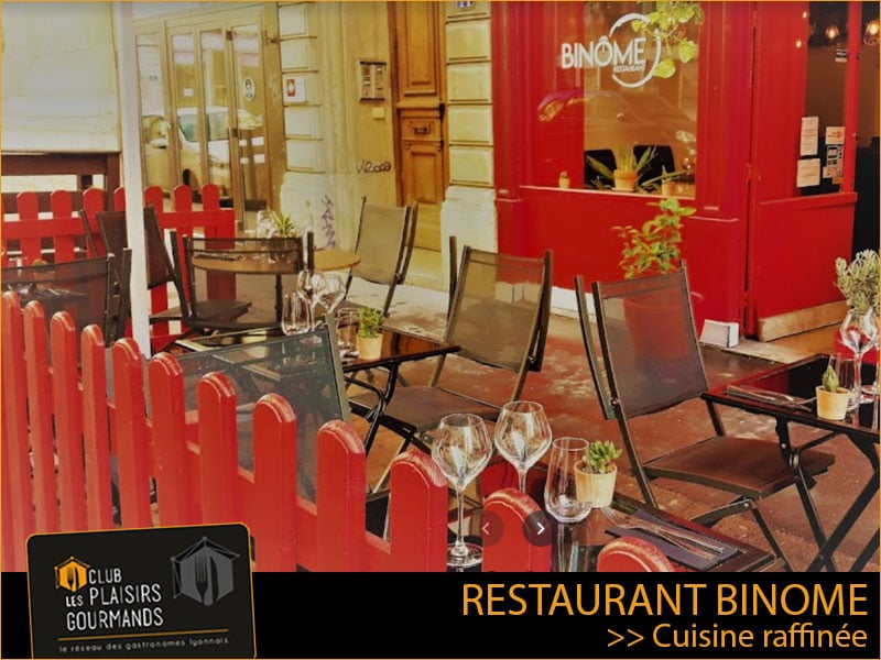 Jeudi 21 Octobre : 30ième Déjeuner du Club au restaurant Binôme [Club Les Plaisirs Gourmands]