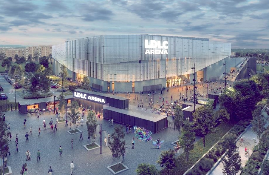 La future grande salle de 16 000 personnes, commune à l’ASVEL et à l’OL à Décines a son naming : LDLC Arena…