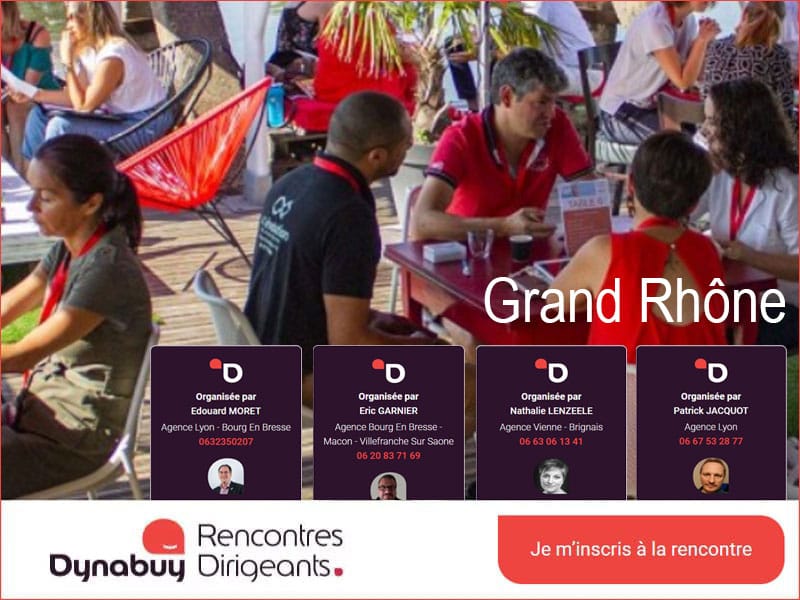Octobre 2022 : calendrier des rencontres dirigeants DYNABUY Grand Rhône