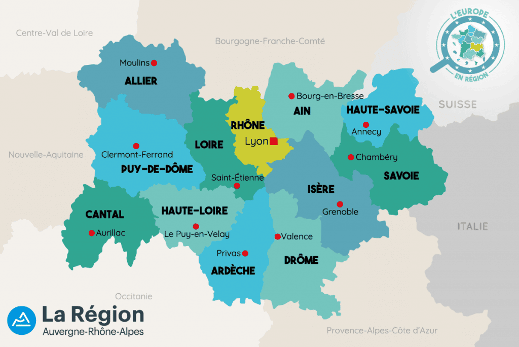 Auvergne-Rhône-Alpes va toucher 802 millions d’euros au titre des fonds européens FEDER et FSE