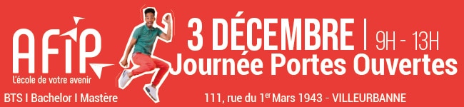 Journée Portes Ouvertes AFIP : venez découvrir votre métier de demain le samedi 3 décembre