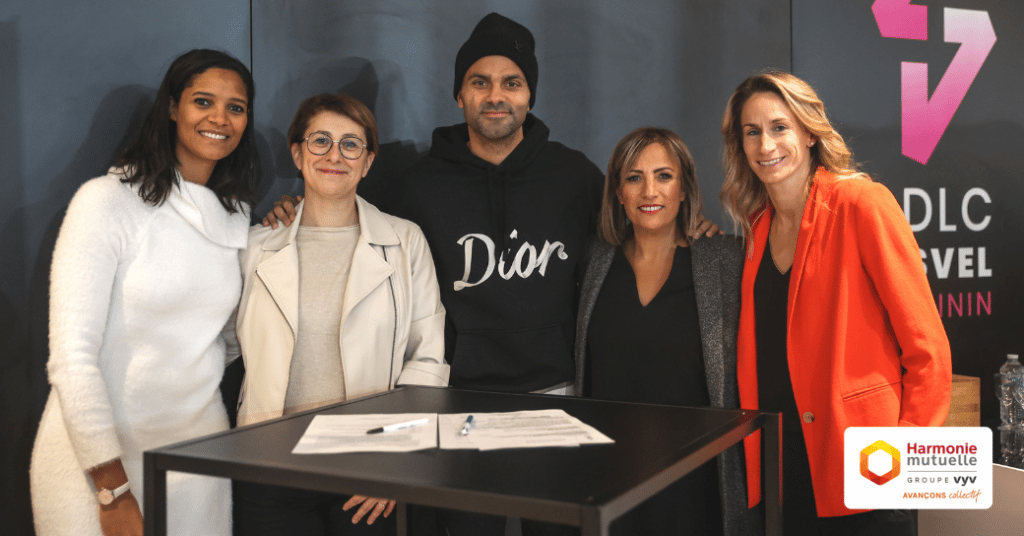 Harmonie Mutuelle renouvelle son partenariat à LDLC ASVEL Féminin et soutien la féminisation dans les entreprises et le sport