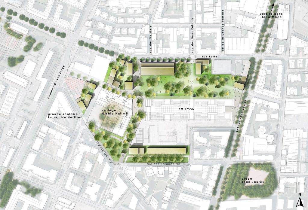 Plan Masse : ancienne usine nexans, un nouveau projet urbain au cœur du 7eme arrondissement