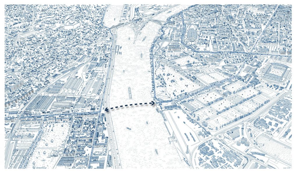 Un investissement de 21 millions d’euros : un projet de passerelle Gerland-La Saulaie