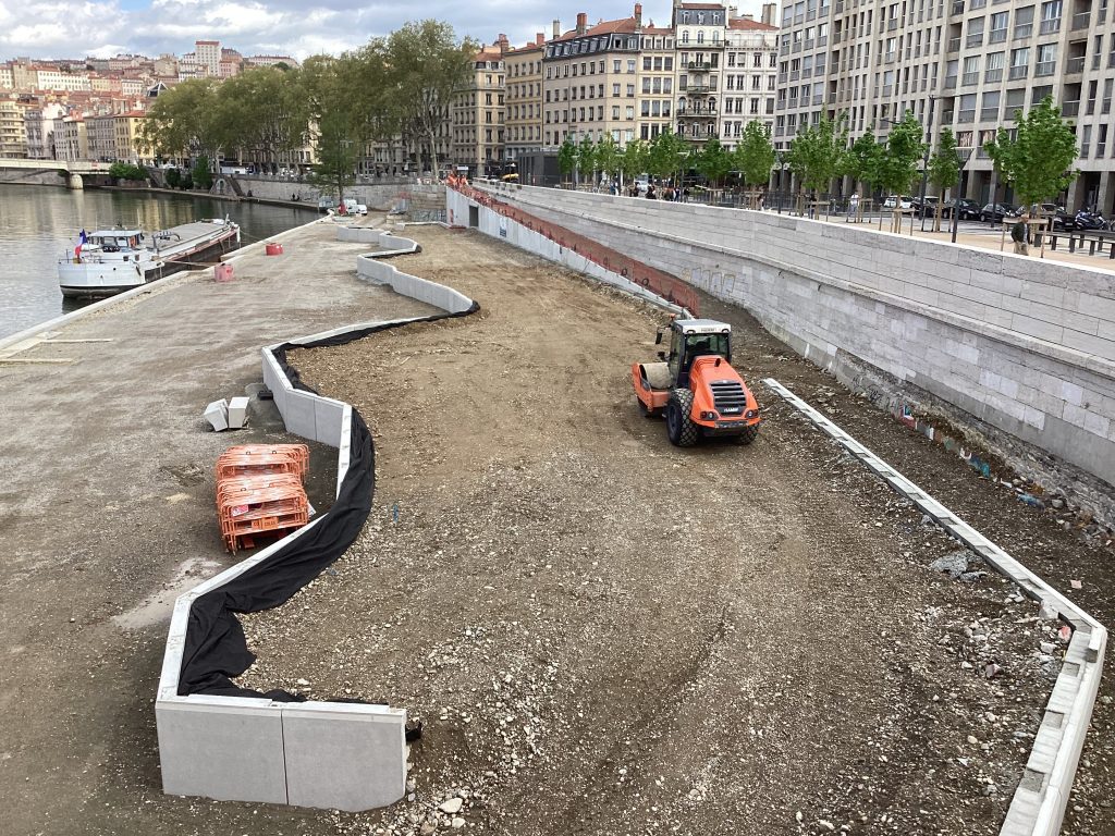 Belvédère et jardin fluvial sur la Saône : les  travaux des «Terrasses de la Presqu’île», quai Saint-Antoine à Lyon, enfin lancés