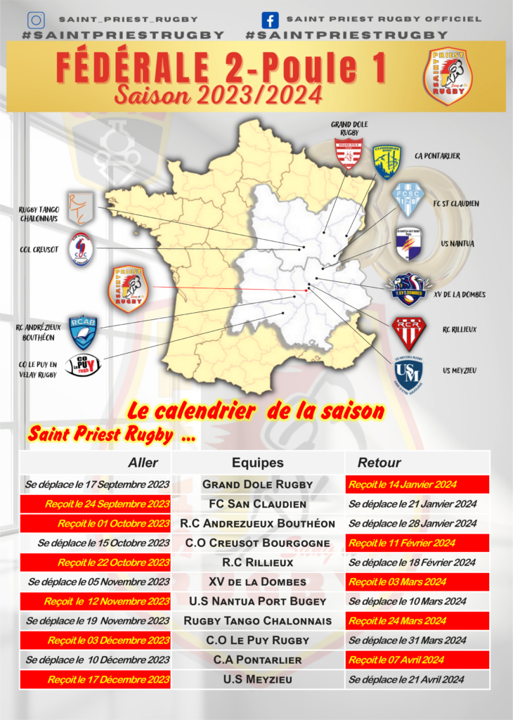 Calendrier-2023-2024 des match