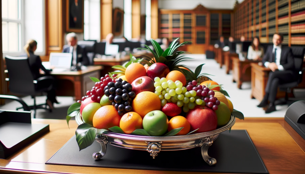 Corbeilles de fruits frais d’automne livrés au bureau de Lyon