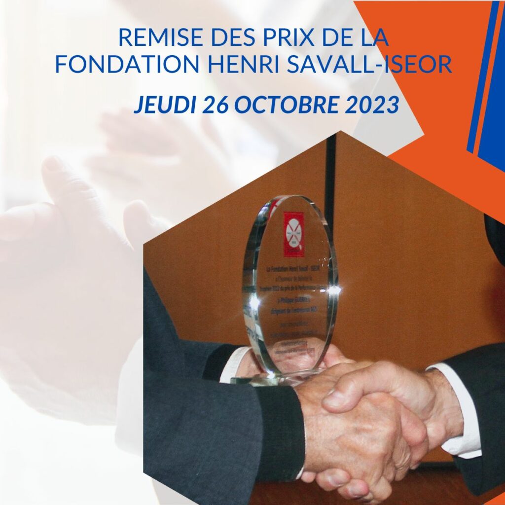 26 et 27 octobre 2023 « Rebondir… pour surmonter la crise » Colloque d’Automne ISEOR