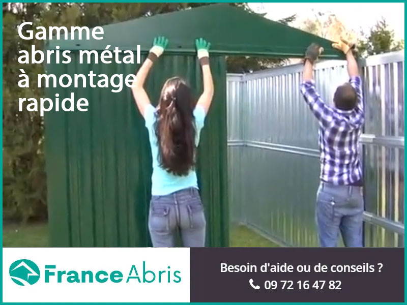Installation rapide d’un abris de jardin métal : guide complet de montage de la gamme France Abris