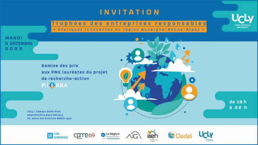 Challenge PrIORRA Trophées des Entreprises Responsables : remise des prix le mardi 5 décembre 2023