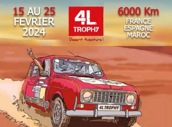 Raid humanitaire 4LTrophy 2024 : soutenez Gaël & Loïc, l’équipage lyonnais de choc !