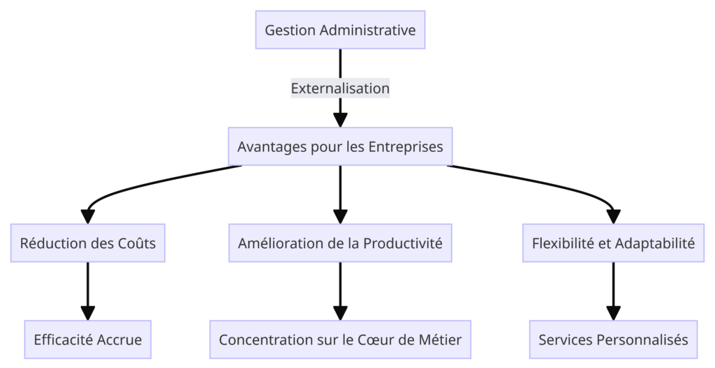 infographie du fonctionnement de la gestion administrative