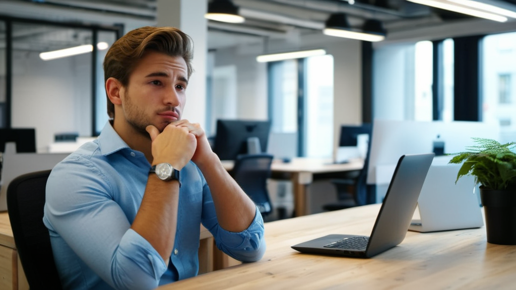 un indépendant qui s'interroge sur comment il va trouver des clients