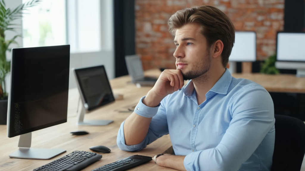 un freelance qui réfléchit à comment trouver ses clients