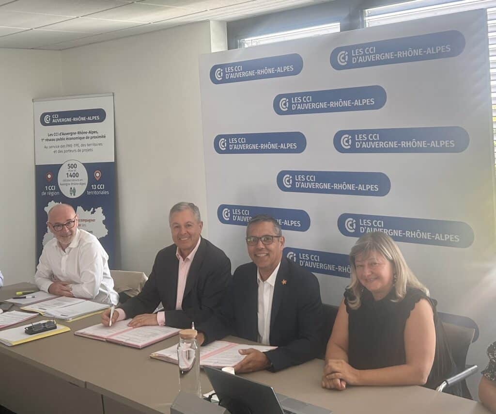 Philippe Guérand (CCIR) et Marc Simon-Jean (EDF)