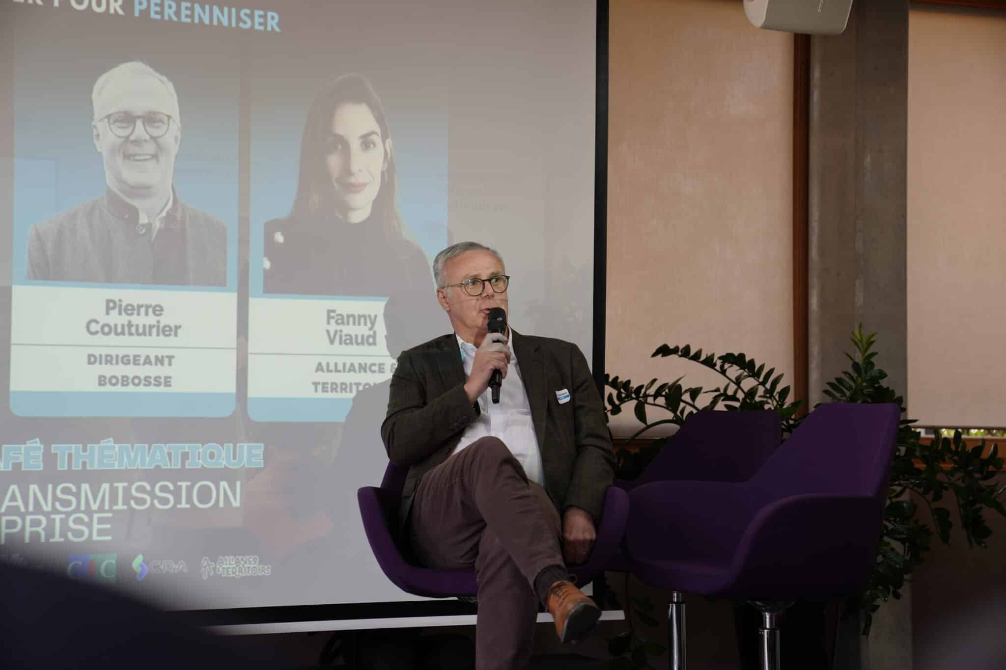 Pierre Couturier lors de l'événement du Réseau Entreprendre Rhône à la Banque de France @Lyon Entreprises