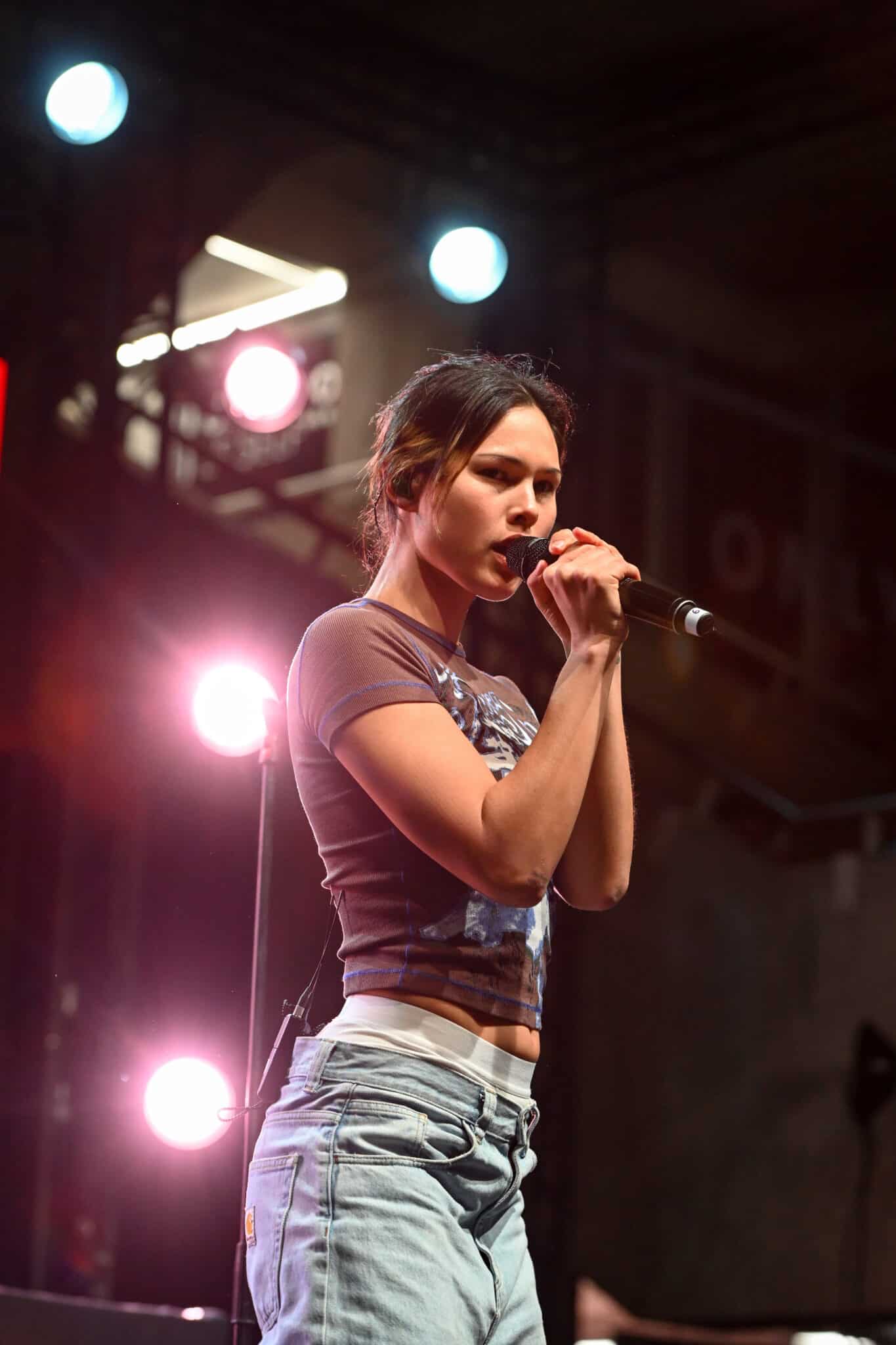 L'artiste MIKI lors du SCOOP live à la Foire de Lyon