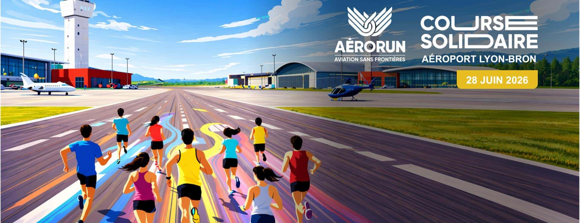 L’AéroRun arrive à Lyon-Bron avec une course solidaire sur le tarmac