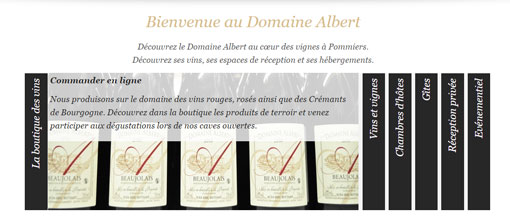 Navigation intelligente sur nouveau site du Domaine Albert