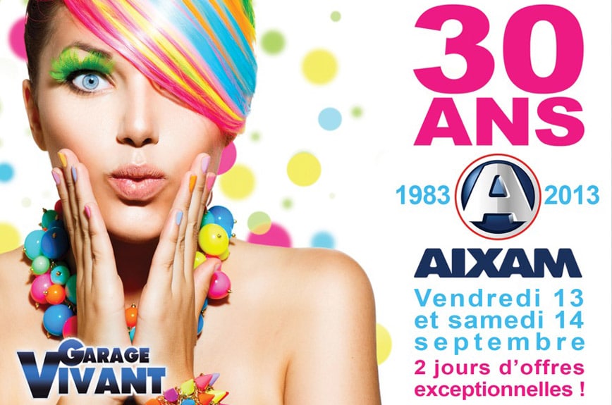 A l’occasion des 30 ans d’AIXAM, faîtes des affaires au Garage Vivant de Bourg en Bresse