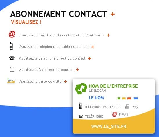 Abonnement Contact Plus !