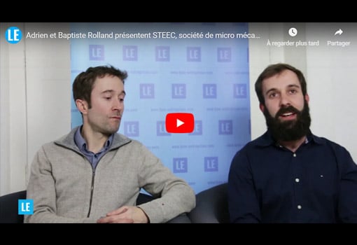 Adrien et Baptiste Rolland présentent STEEC, société de micro mécanique de haute précision