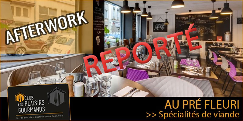 1er Afterwork du Club Plaisirs Gourmands au restaurant Le Pré Fleuri