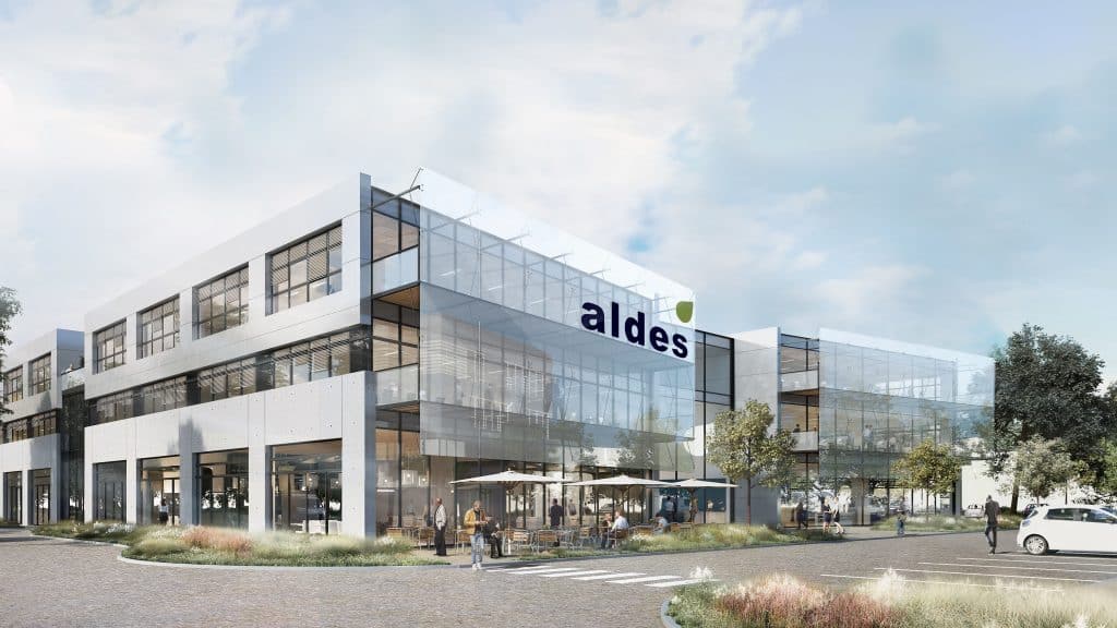 Il accueillera notamment le nouveau siège d’Aldes : un nouveau complexe de bureaux de 22 300 m2 va voir le jour à Vénissieux