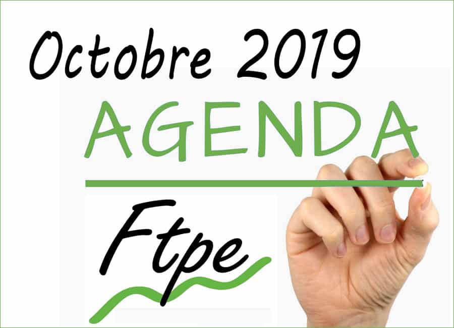 Agenda FTPE Auvergne Rhône-Alpes Octobre 2019 : Save the date !