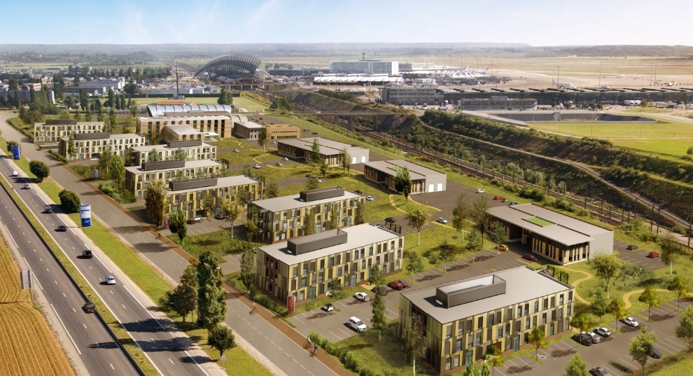 Air Parc : 10 000 m2 de bureaux prennent leur envol à l’aéroport de Lyon-Saint Exupéry