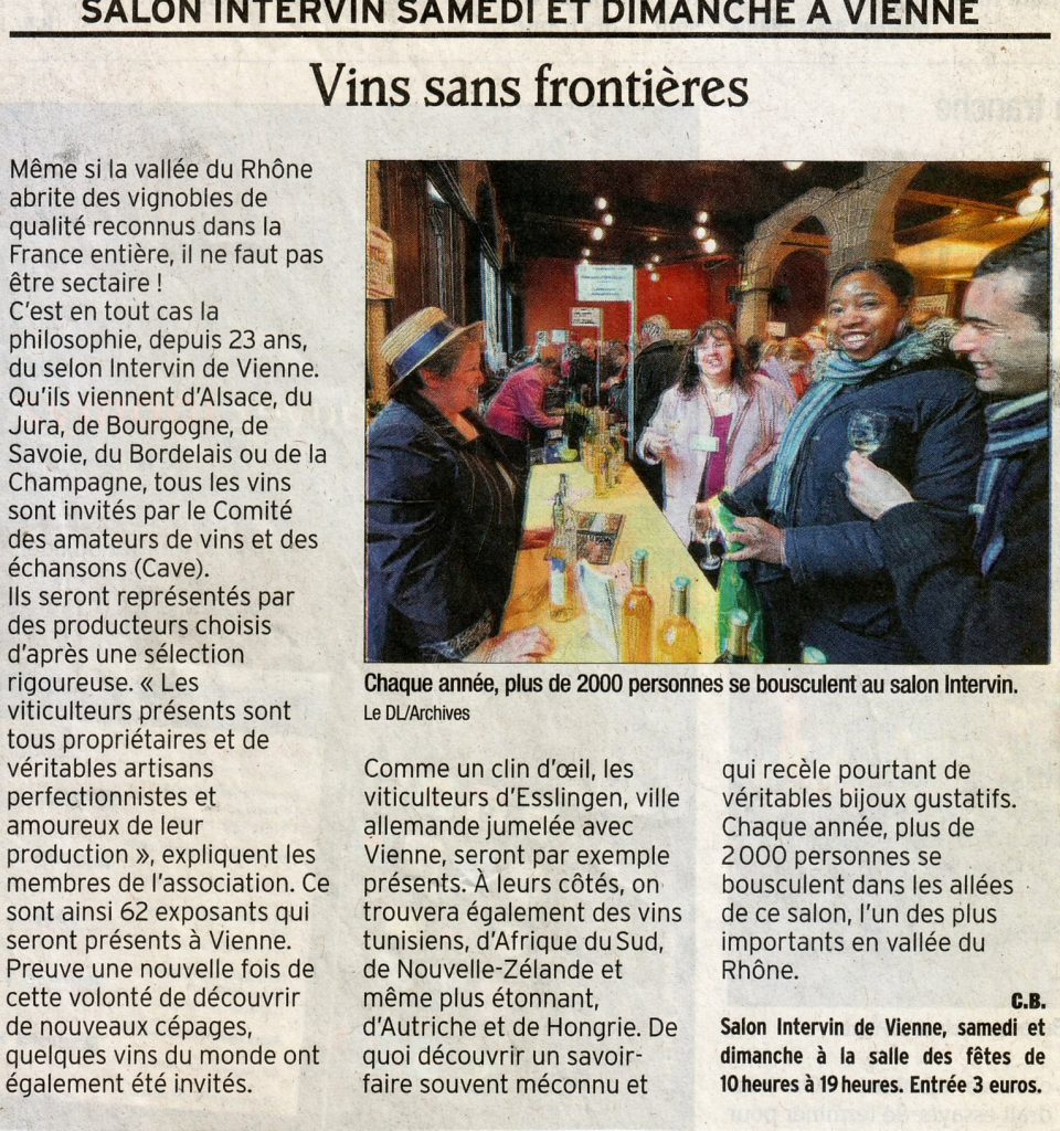Article de presse Le Progrès pour la 23 ème édition en 2011