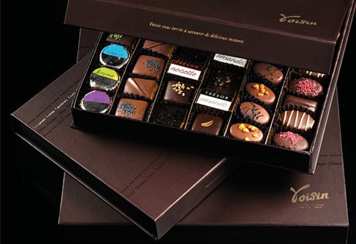 Cadeaux d’affaires gourmands : l’artisan chocolatier Voisin vous propose ses ballotins Prestige