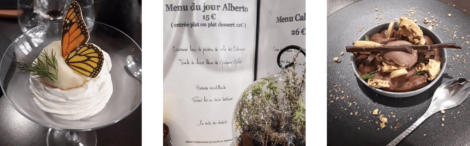 Plats et menu du Saint Roch