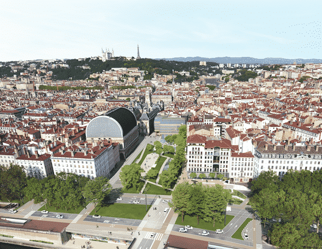 Miroir d’eau, 60 arbres, etc. : coup de vert annoncé sur les places Louis Pradel et Tolozan à Lyon