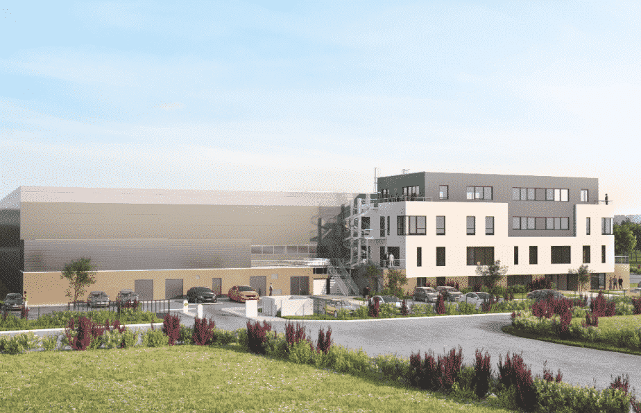 Le groupe Ducreux, grossiste alimentaire lyonnais construit son nouveau siège social  de 12 000 m² près de Mornant (Rhône)