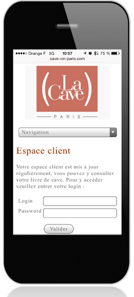 La Cave Lyon, application smartphone et tablette