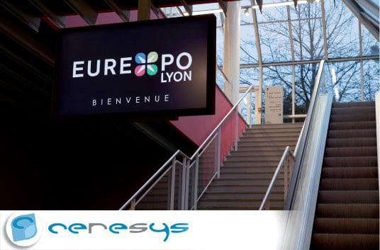 CERESYS équipe Eurexpo en signalétique dynamique