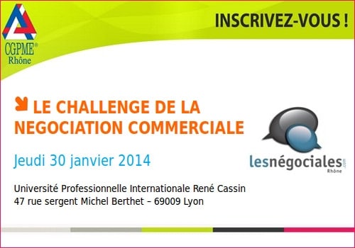 CGPME 2014 : Rdv au challenge de la négociation commerciale