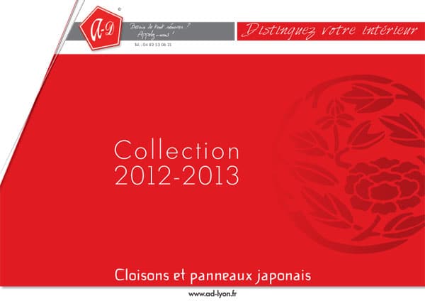 Cloisons et portes japonaises : nouveau catalogue 2013 AD-Lyon