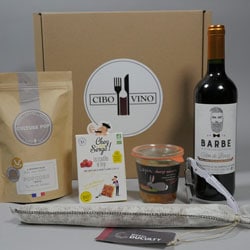 Composition du coffret apéro Rouge CiboVino