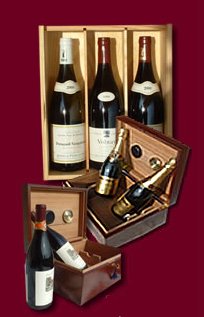Coffrets cadeaux personnalisés de vins ou champagnes
