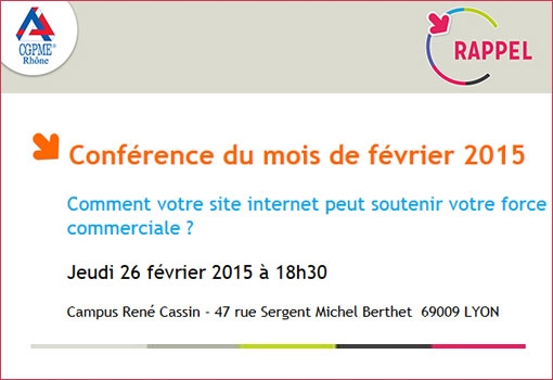 Comment votre site internet peut soutenir votre force commerciale – Conférence CGPME