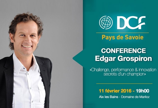 Conférence DCF jeudi 11 février 2016 – Challenge, performance et Innovation : secrets d’un champion