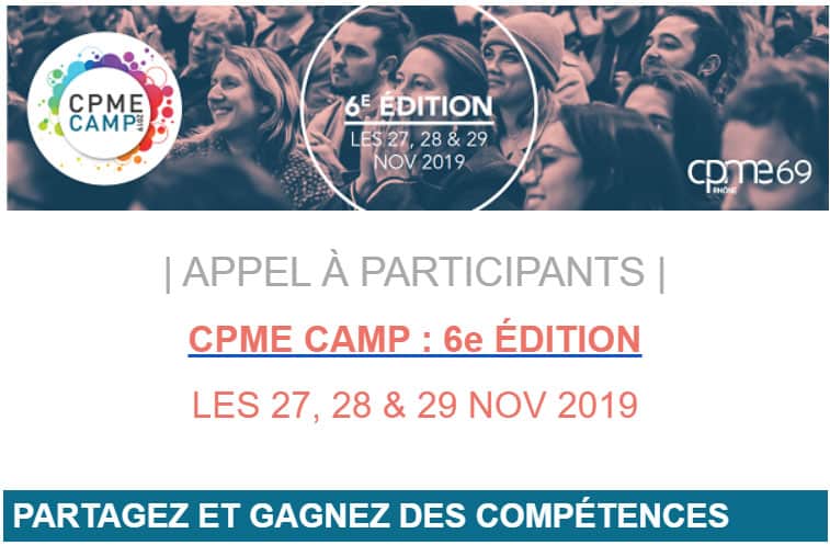 CPME CAMP 2019 ></noscript> APPEL À PARTICIPANTS rejoignez une équipe projet les 27, 28, 29 NOV