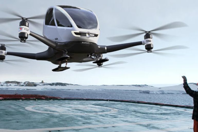 Des drones-taxis prochainement dans le ciel lyonnais ? Le Chinois Ehang choisit Lyon pour installer son centre de R&D